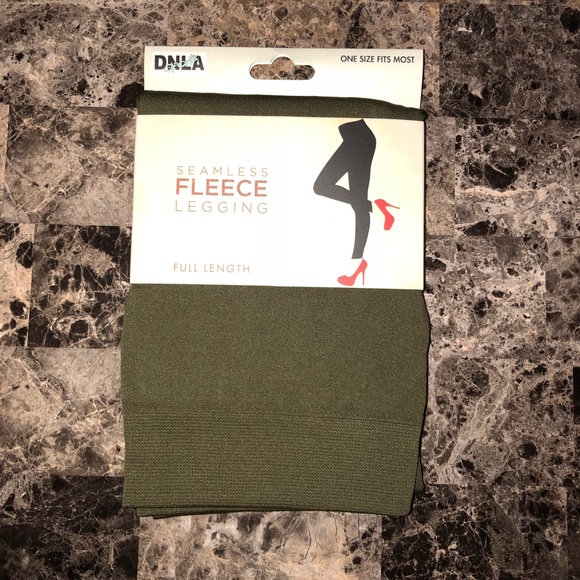 🌟 BUNDLE ONLY Olive Colored Fleece Leggings - Picture 7 of 9